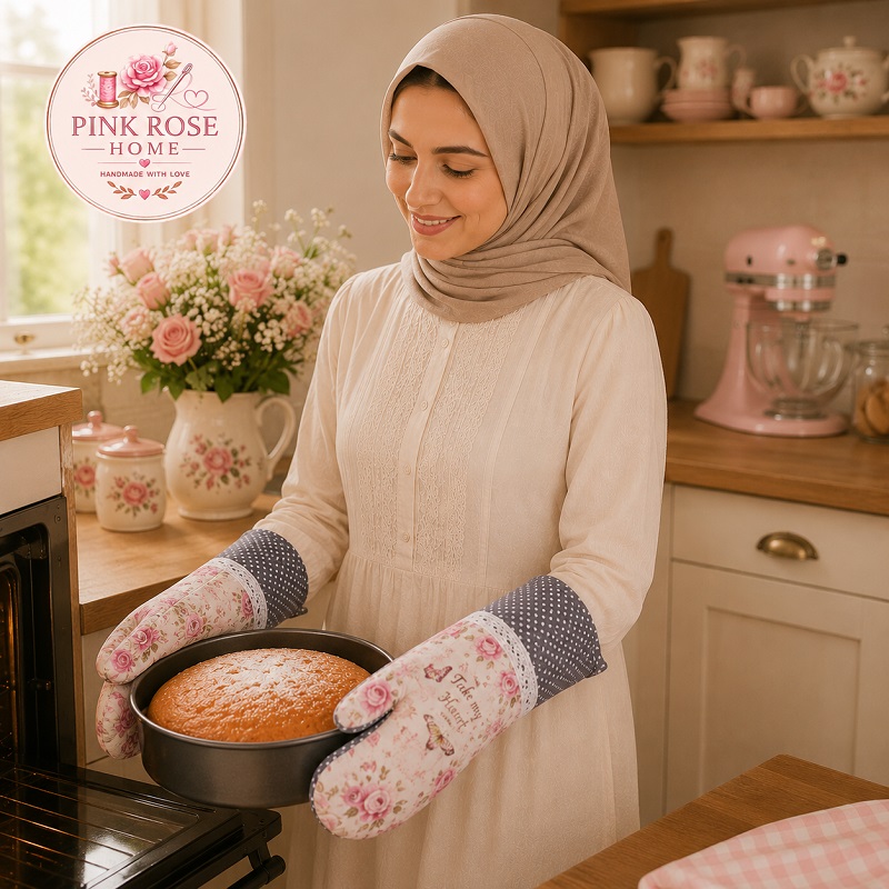 دستکش فر پارچه‌ای مقاوم در برابر حرارت برای آشپزخانه
